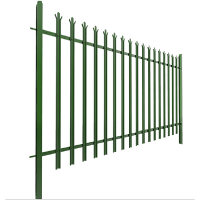 Height 1.8m 2.4m PVC Security Metal Palisade Fencing M8x30mm