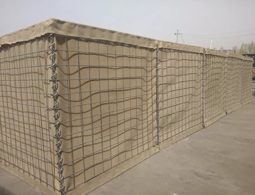 Galvanized Flood Control Military Hesco Barriers 4.0mm 5.0mm Wire